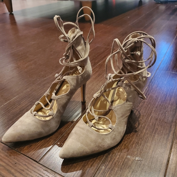 Vince Camuto Lace-up Heels - Picture 1 of 8